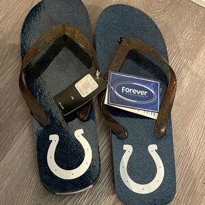 NWT Colts Flip Flops size XL